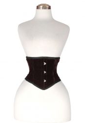 UnderBust Brown Velvet Corset